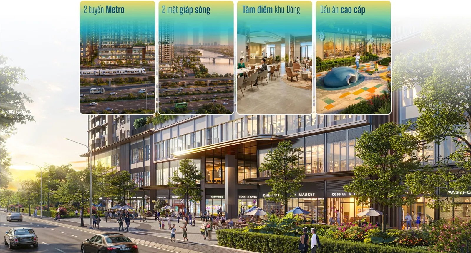 Bốn điểm nhấn Imperia Sensa Park: 2 tuyến metro, 2 mặt giáp sông, tâm điểm khu Đông, sản phẩm cao cấp