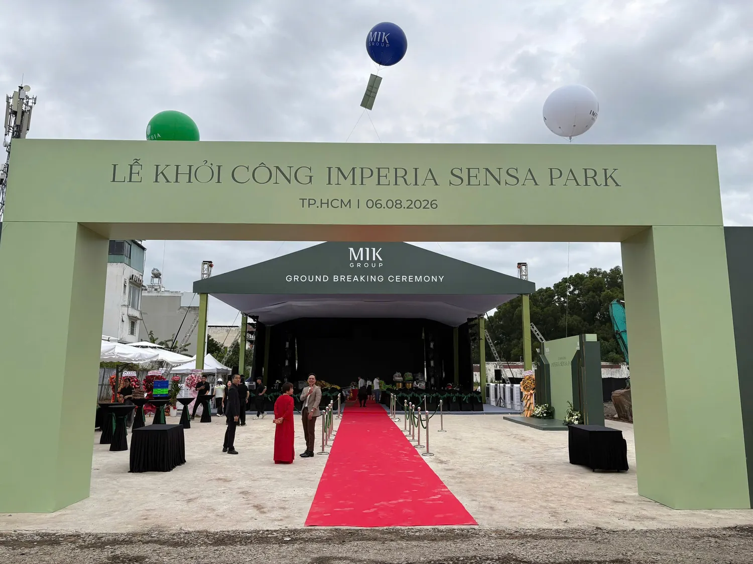 Cổng chào lễ khởi công Imperia Sensa Park tại TP.HCM ngày 06/08/2026